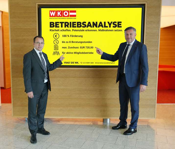 Präsident Mst. Andreas Wirth und Direktor Harald Schermann