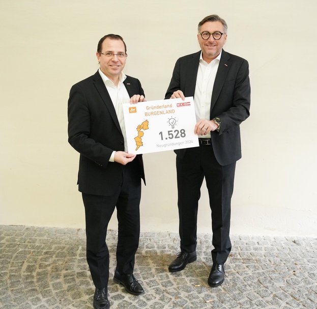 Wirtschaftskammerpräsident Andreas Wirth und Wirtschaftskammerdirektor Harald Schermann (v. l.).