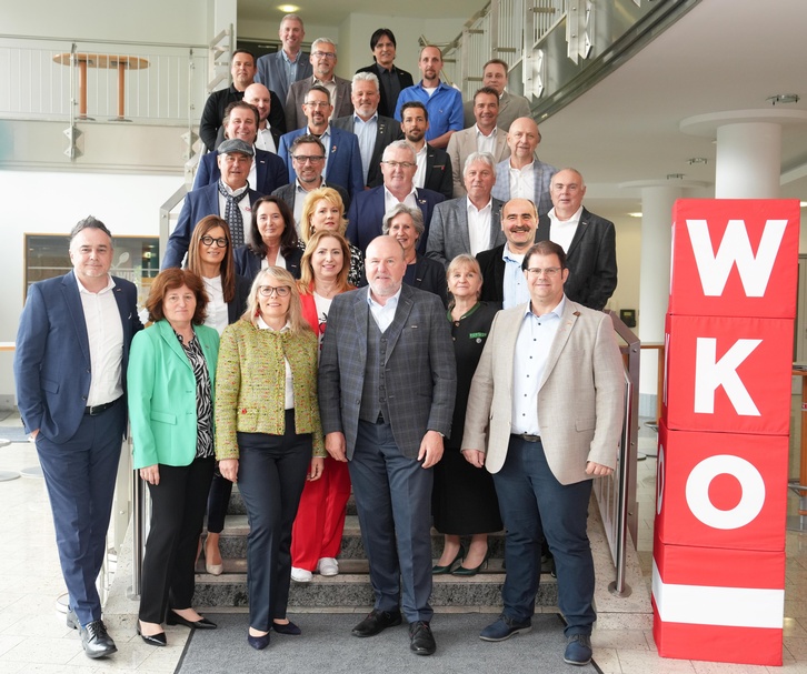 Das Team der Sparte Gewerbe und Handwerk – bei der Spartenkonferenz in der Wirtschaftskammer in Eisenstadt wurden die Weichen für die Zukunft der Branche gestellt. 