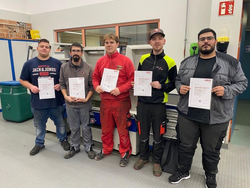 Michael Greifeneder, Dominic Paulischka, Lukas Prgic, Alexander Kucera und Ulas Karakus (v. l.). 