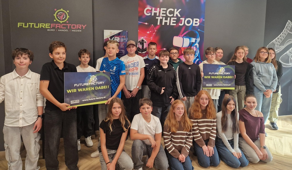 Schülerinnen und Schüler der 3A-Klasse der MS Stegersbach