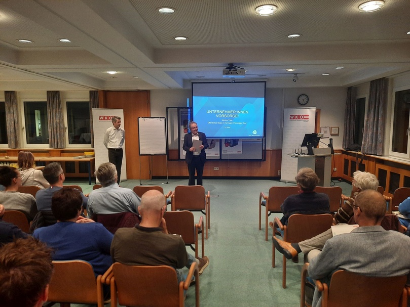 Unternehmer:innenvorsorge Vortrag Bezirksstelle Hermagor