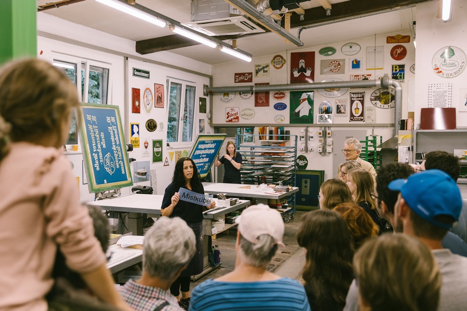 Die Abteilung Siebdruck der Riess Kelomat GmbH.