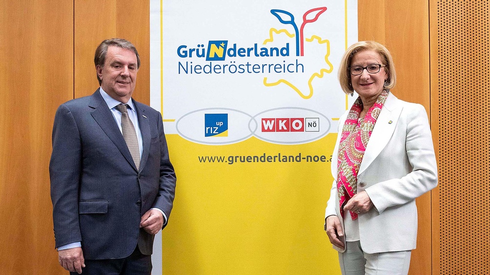 WKNÖ-Präsident Wolfgang Ecker und Landeshauptfrau Johanna Mikl-Leitner.