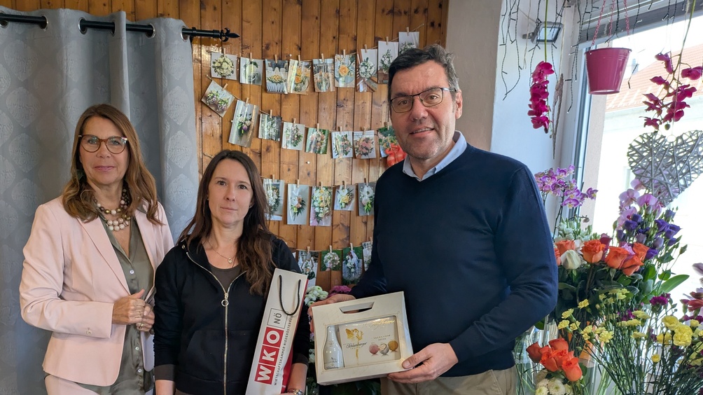 Betriebsbesuche im Bezirk Gänserndorf anlässlich des Weltfrauentages.