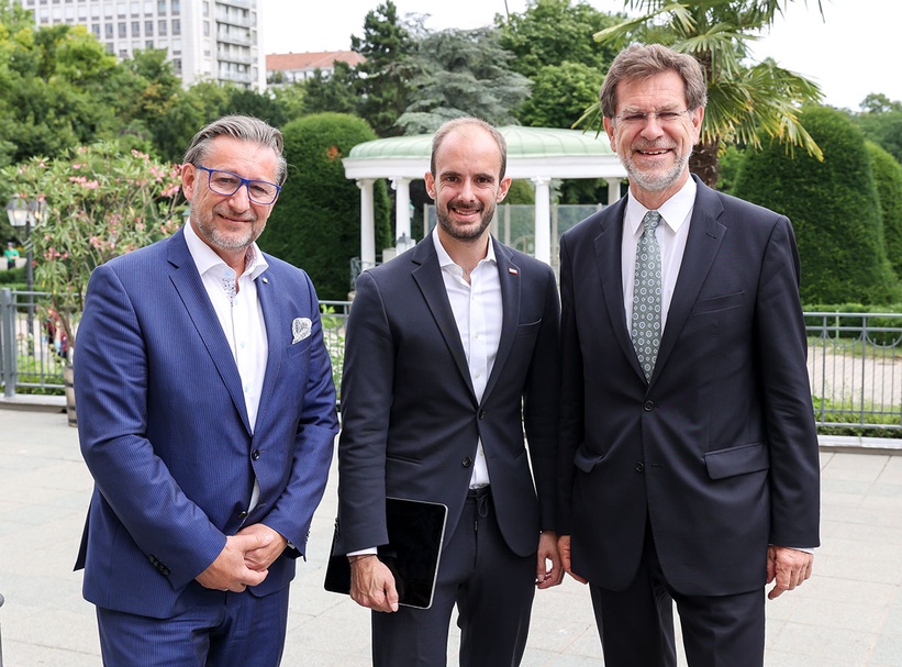 v.l.n.r. Manfred Bartalszky, Florian Tursky, Mag. Andreas Zakostelsky