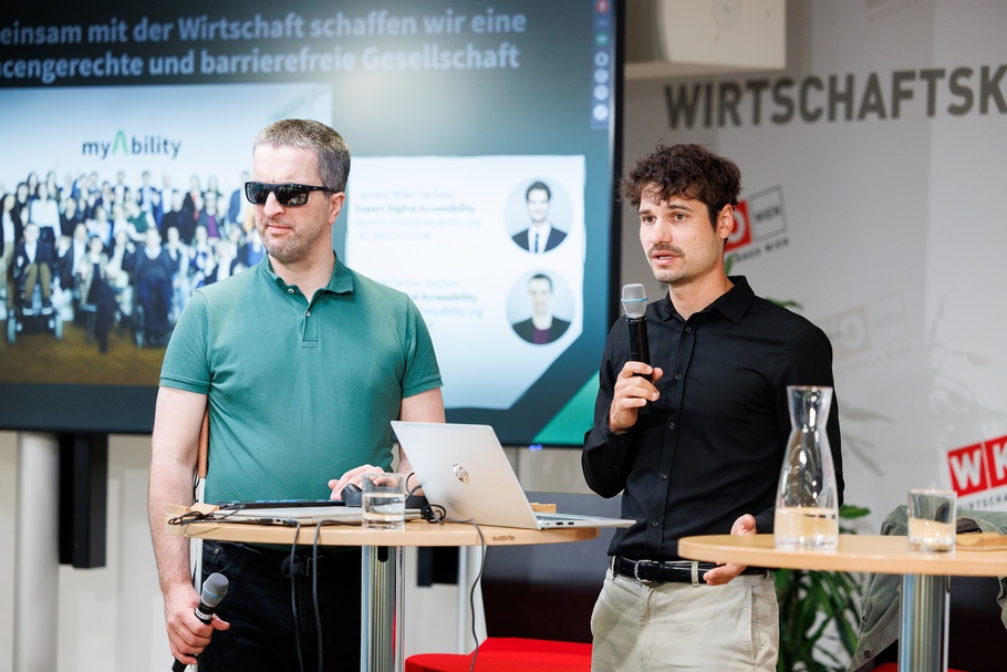 Bilder vom Charta der Vielfalt Get-together am 15.5.2024: Digitales Barrierefreiheitsgesetz