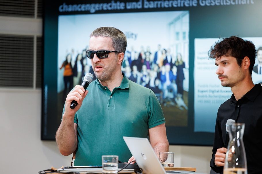 Bilder vom Charta der Vielfalt Get-together am 15.5.2024: Digitales Barrierefreiheitsgesetz