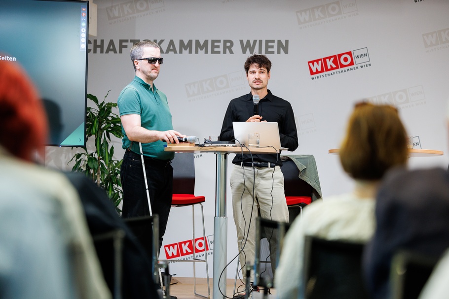 Bilder vom Charta der Vielfalt Get-together am 15.5.2024: Digitales Barrierefreiheitsgesetz