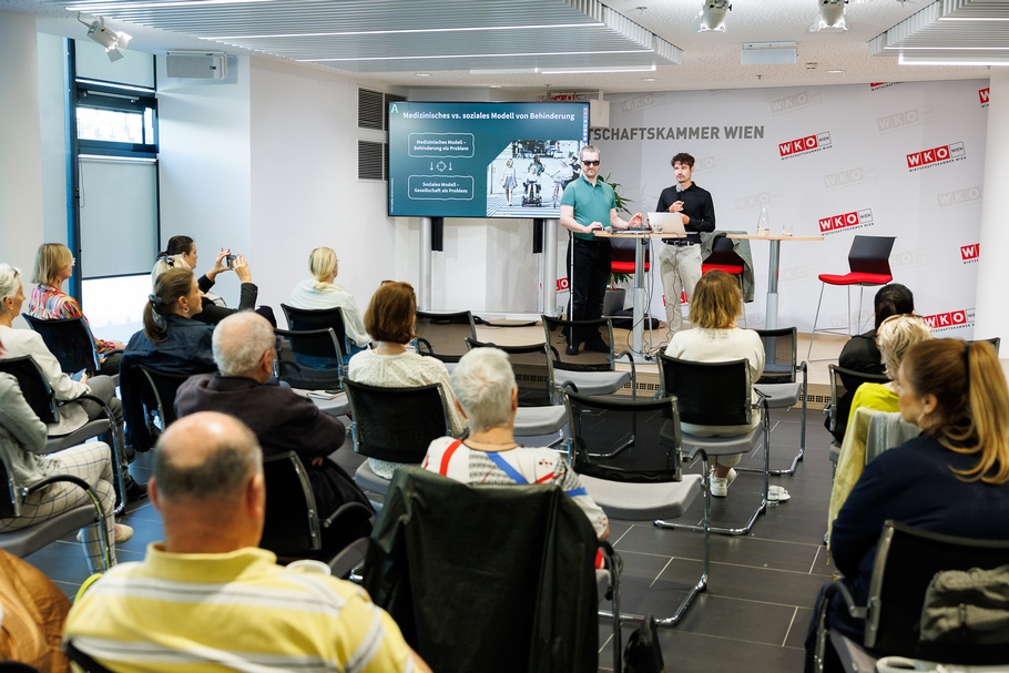 Bilder vom Charta der Vielfalt Get-together am 15.5.2024: Digitales Barrierefreiheitsgesetz