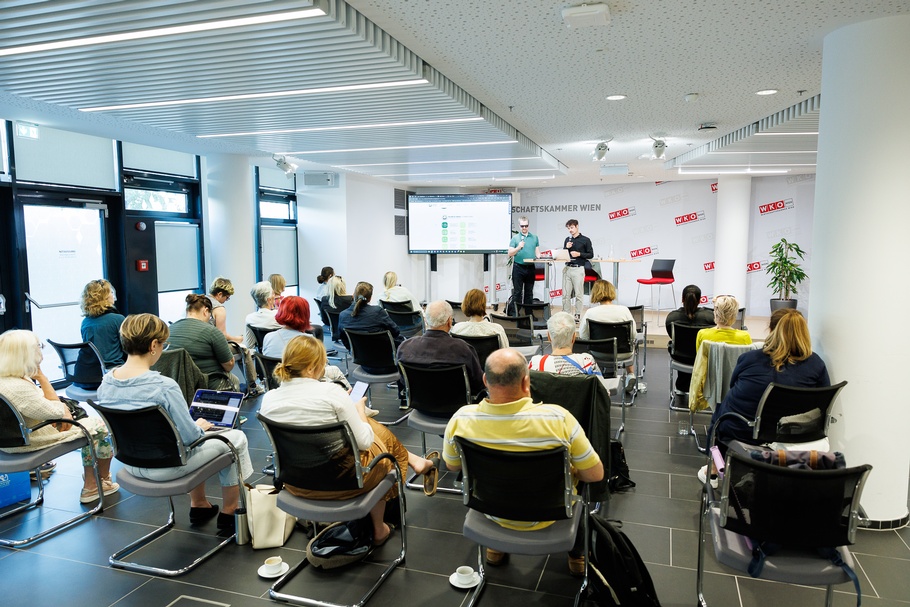 Bilder vom Charta der Vielfalt Get-together am 15.5.2024: Digitales Barrierefreiheitsgesetz