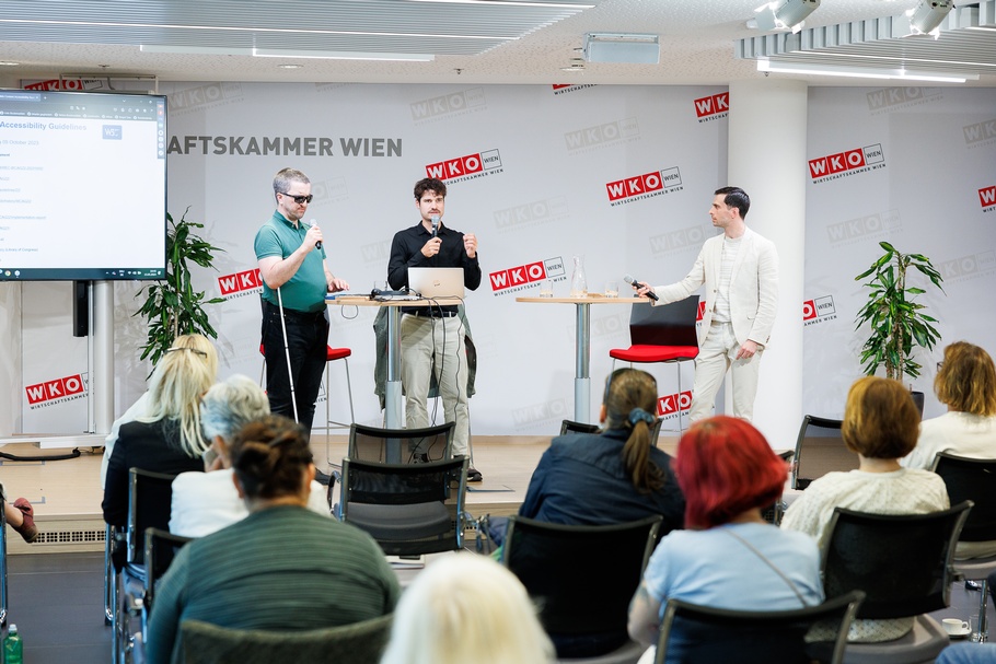 Bilder vom Charta der Vielfalt Get-together am 15.5.2024: Digitales Barrierefreiheitsgesetz