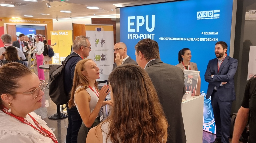 Teilnehmende beim Exporttag 2024 in der Wirtschaftskammer Österreich