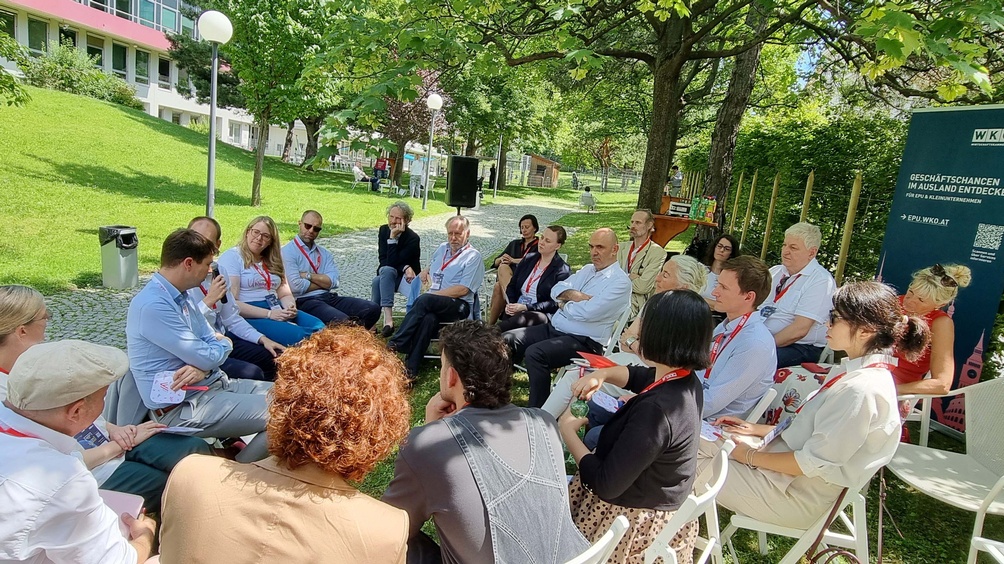 Teilnehmende beim Exporttag 2024 in der Wirtschaftskammer Österreich