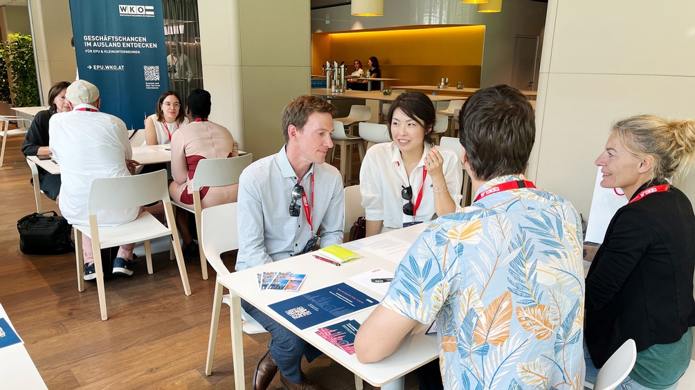 Teilnehmende beim Exporttag 2024 in der Wirtschaftskammer Österreich