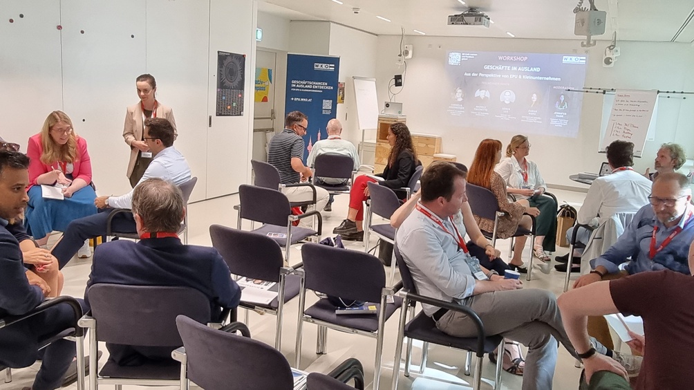 Teilnehmende beim Exporttag 2024 in der Wirtschaftskammer Österreich