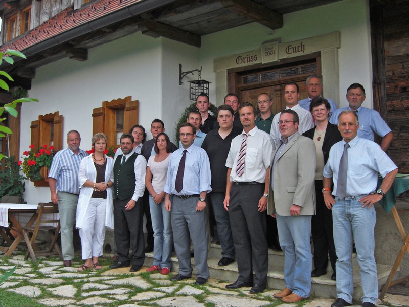 Gruppenfoto: Brunnenmeisterprüfung 2008