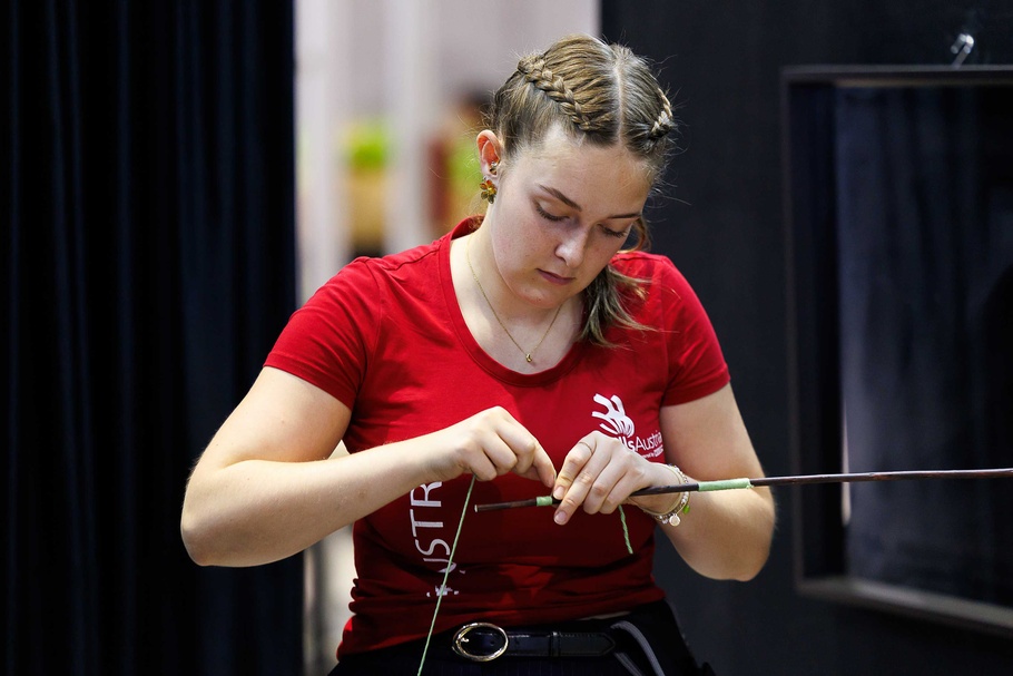 Julia Gschwandtner beim Wettbewerb der WorldSkills 2026