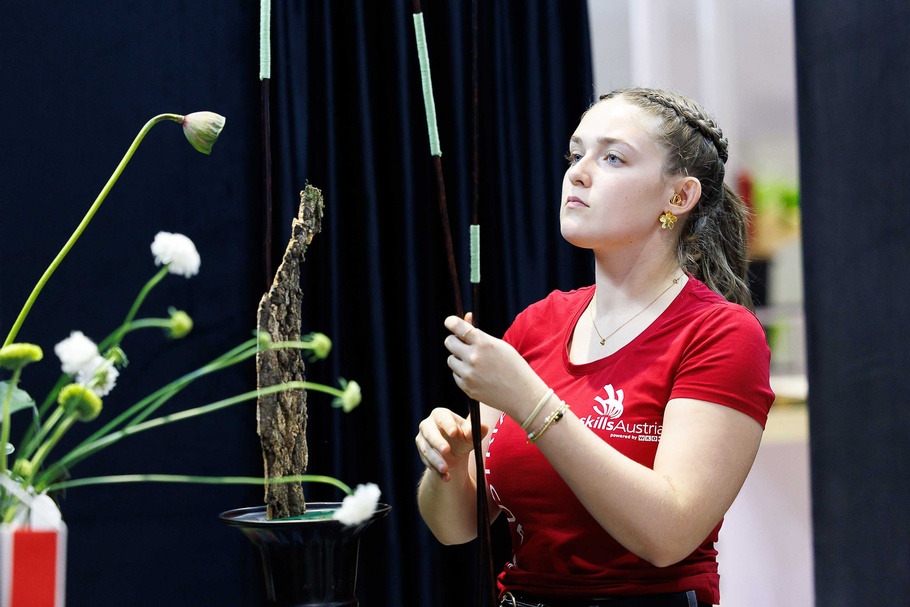 Julia Gschwandtner beim Wettbewerb der WorldSkills 2026