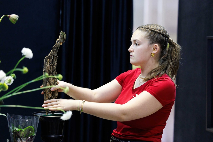 Julia Gschwandtner beim Wettbewerb der WorldSkills 2026