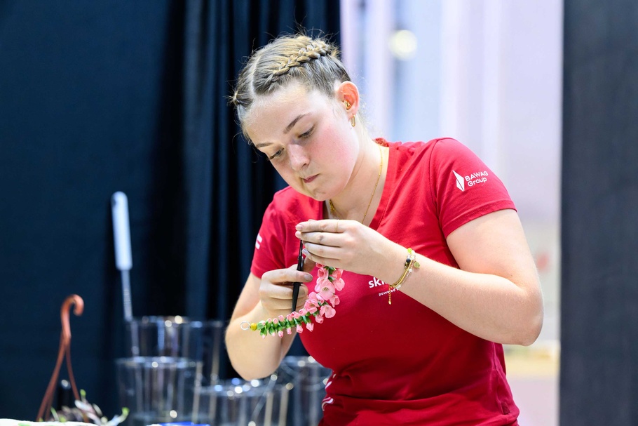 Julia Gschwandtner beim Wettbewerb der WorldSkills 2026