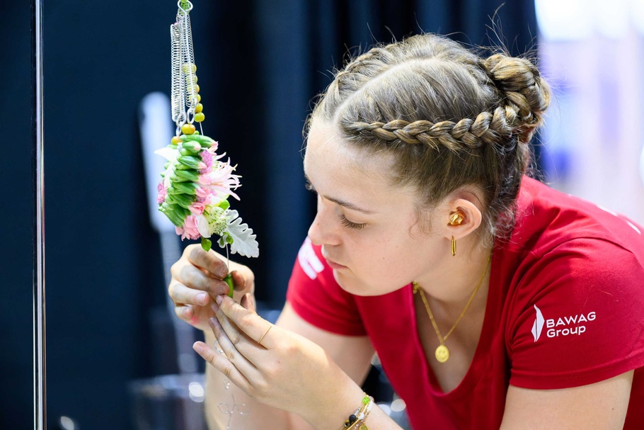 Julia Gschwandtner beim Wettbewerb der WorldSkills 2026