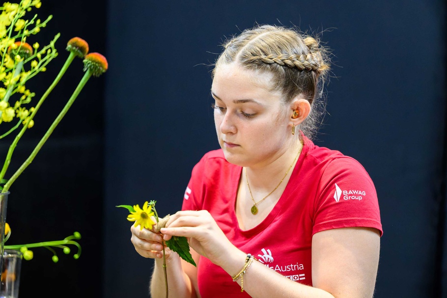 Julia Gschwandtner beim Wettbewerb der WorldSkills 2026