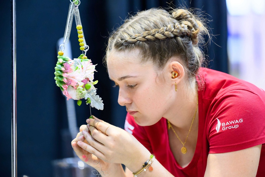 Julia Gschwandtner beim Wettbewerb der WorldSkills 2026