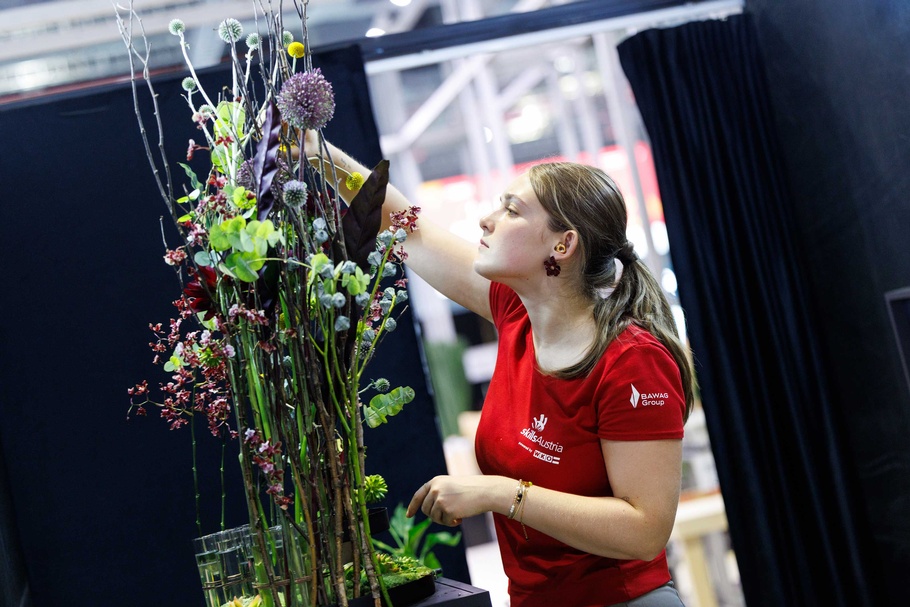 Julia Gschwandtner beim Wettbewerb der WorldSkills 2026
