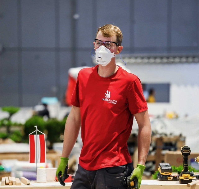 Das Team der Gartengestalter beim Wettbewerb der WorldSkills 2026