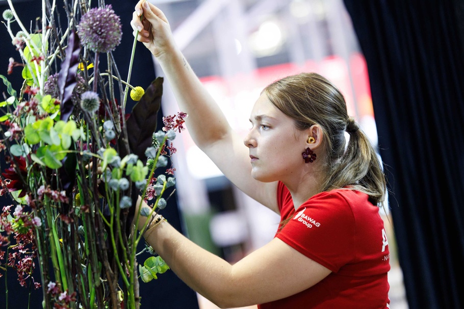 Julia Gschwandtner beim Wettbewerb der WorldSkills 2026