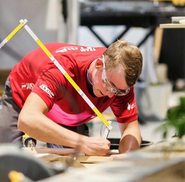 Das Team der Gartengestalter beim Wettbewerb der WorldSkills 2026
