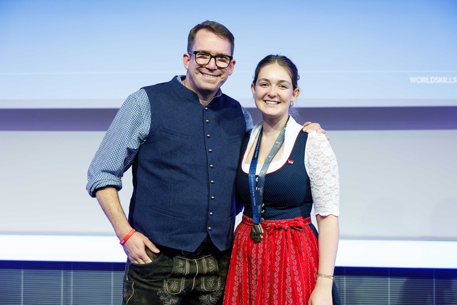 Julia Gschwandtner beim Wettbewerb der WorldSkills 2026