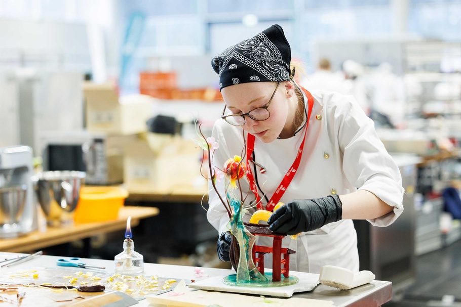 Teilnehmer bei den AustrianSkills 2025 im beruf Konditor
