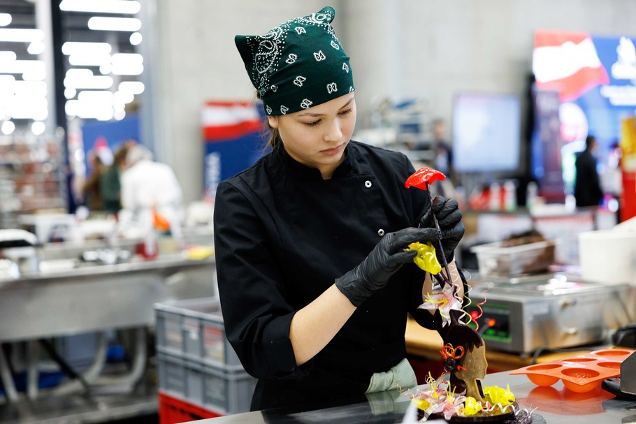 Teilnehmer bei den AustrianSkills 2025 im beruf Konditor