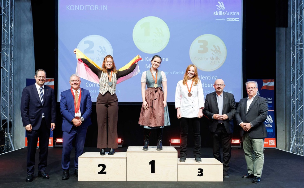 Teilnehmer bei den AustrianSkills 2025 im beruf Konditor