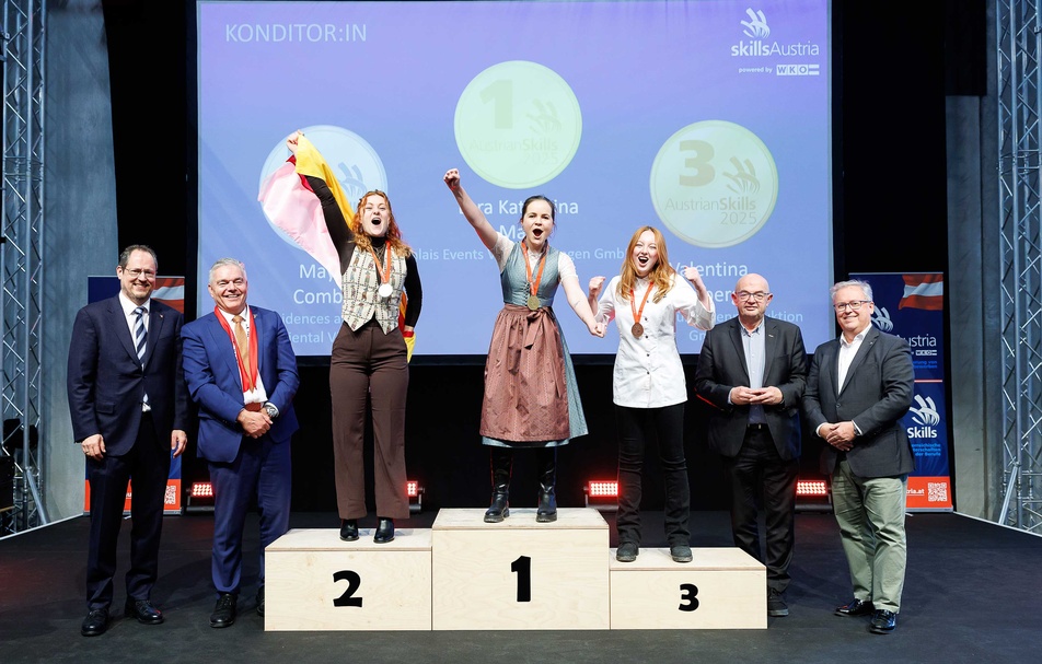 Teilnehmer bei den AustrianSkills 2025 im beruf Konditor