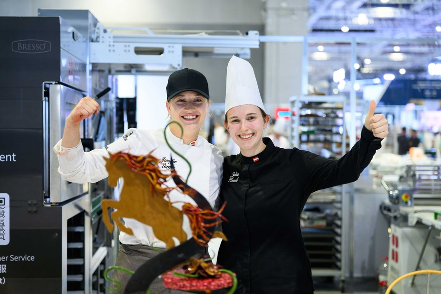 Jennifer Lueger während des Wettbewerbs bei den WorldSliss 2026 in Shanghai