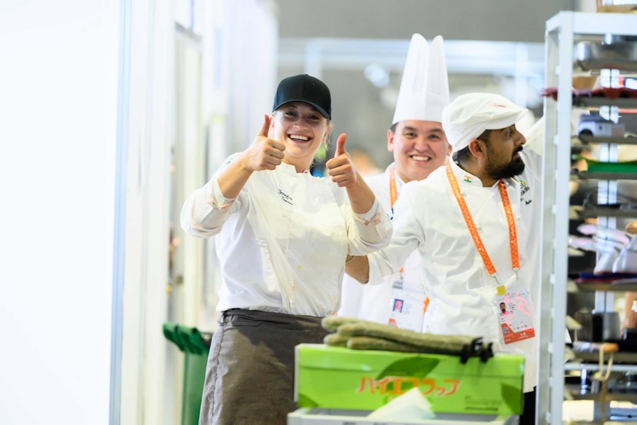 Jennifer Lueger während des Wettbewerbs bei den WorldSliss 2026 in Shanghai