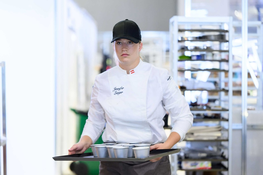 Jennifer Lueger während des Wettbewerbs bei den WorldSliss 2026 in Shanghai