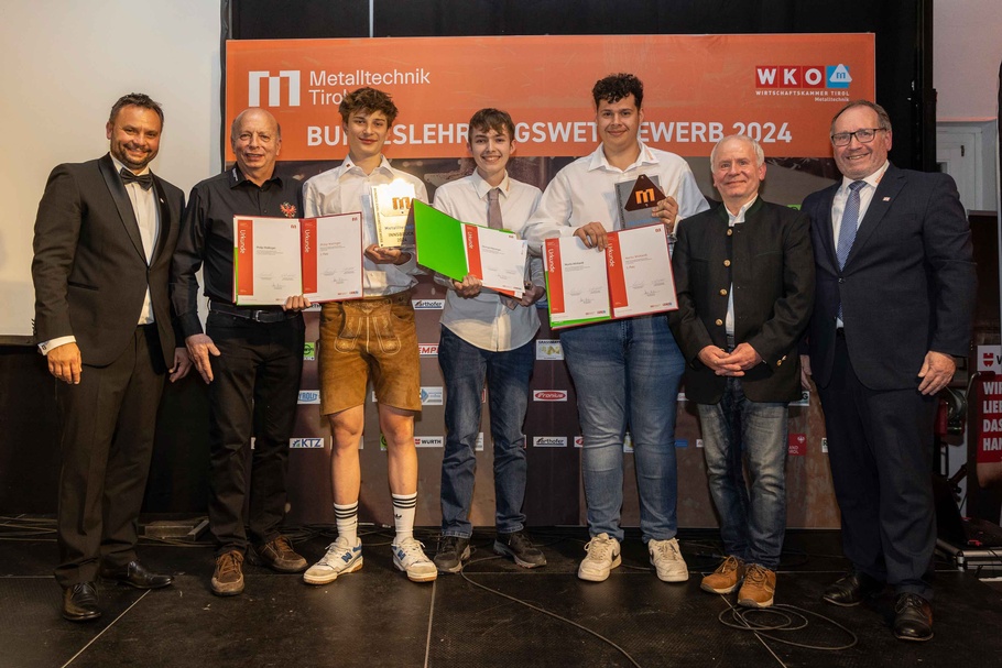 Teilnehmer des Bundeslehrlingswettbewerbs der Metalltechniker 2024