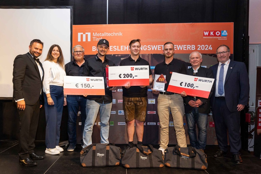 Teilnehmer des Bundeslehrlingswettbewerbs der Metalltechniker 2024