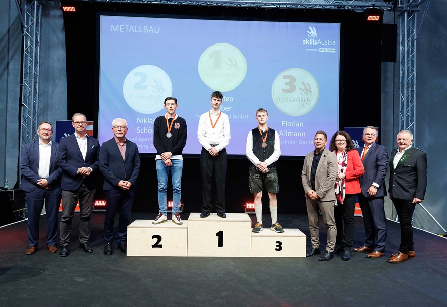 Gewinner der AustrianSkills 2025 in den Berufen der Metalltechnik