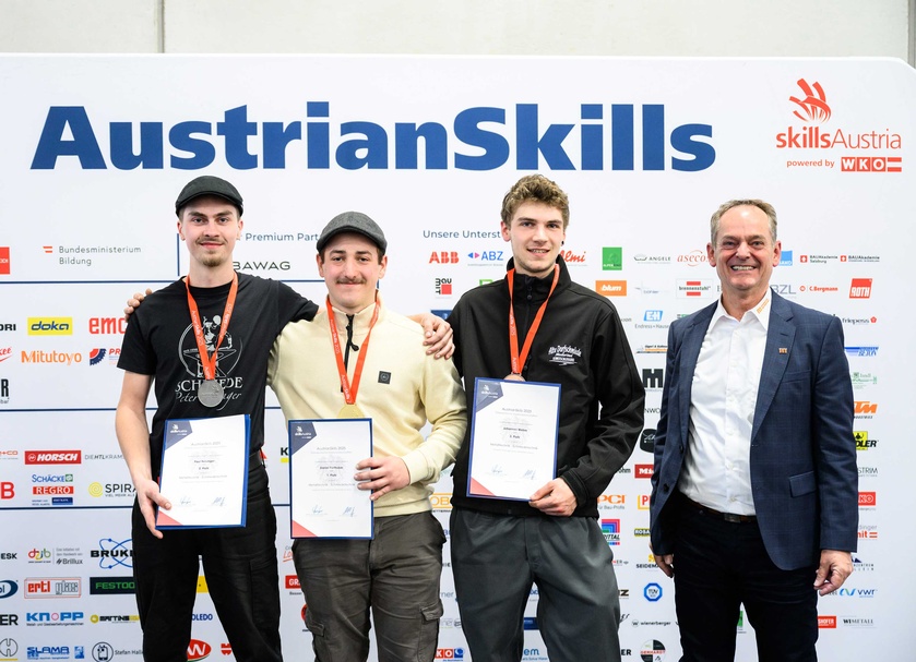 Gewinner der AustrianSkills 2025 in den Berufen der Metalltechnik