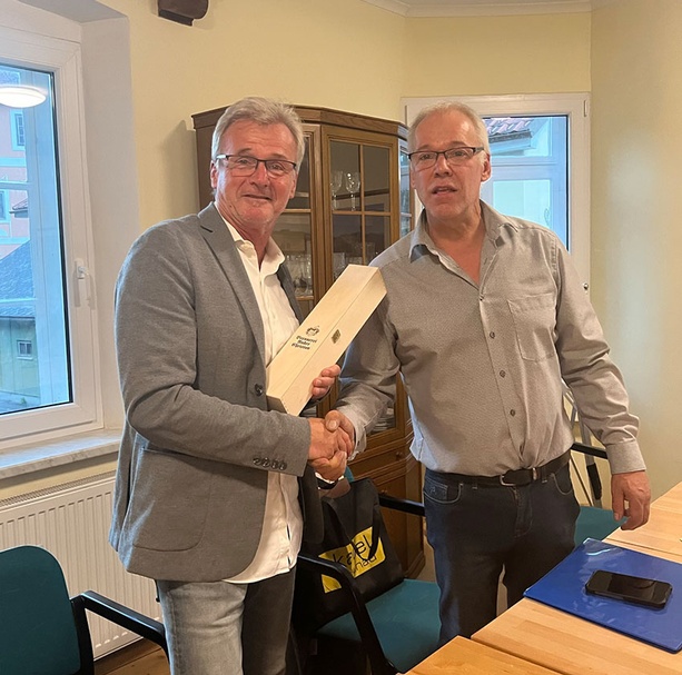 Alexander Hammer, Obmann des Museumsvereins und Martin Trenkwalder