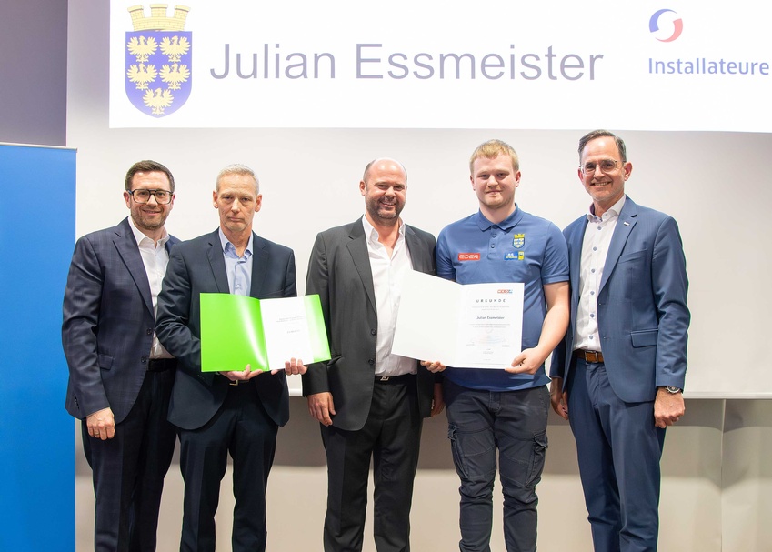 Siegerehrung der Gewinner des Bundeslehrlingswettbewerb Installations- & Gebäudetechnik 2026