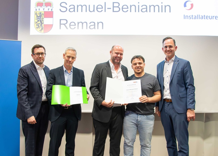 Siegerehrung der Gewinner des Bundeslehrlingswettbewerb Installations- & Gebäudetechnik 2026