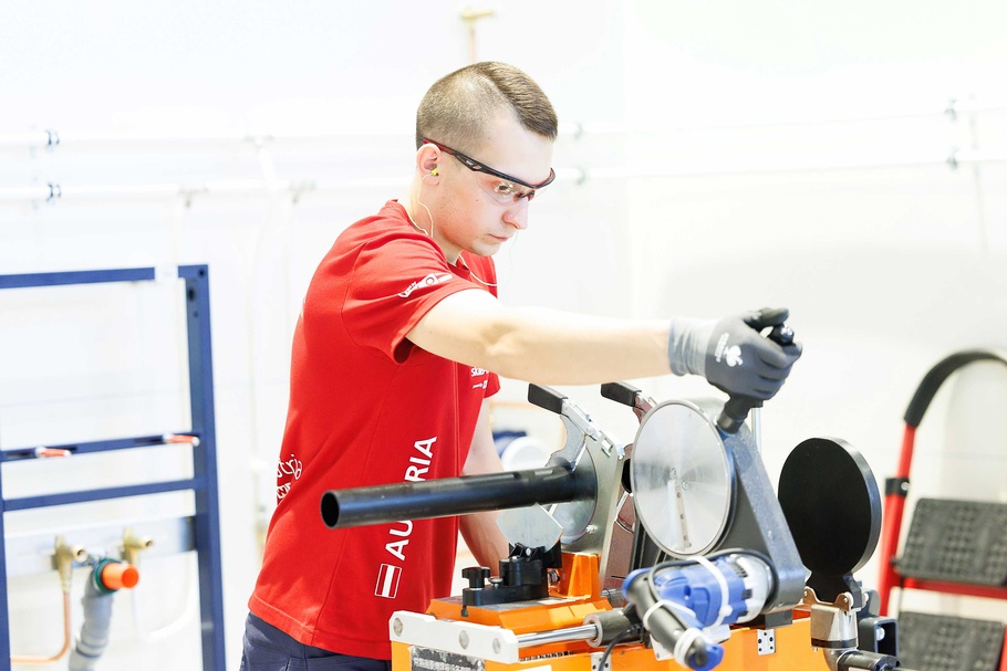 Marcel Riener bei den WorldSkills 2026 in Shanghai