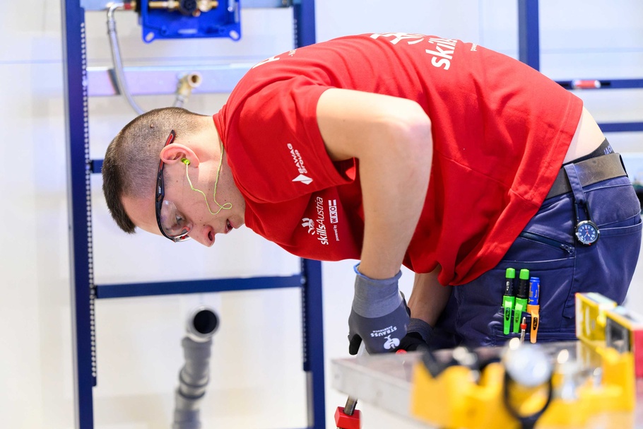 Marcel Riener bei den WorldSkills 2026 in Shanghai