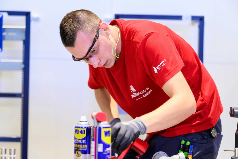 Marcel Riener bei den WorldSkills 2026 in Shanghai